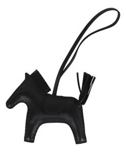 Hermes Rodeo Bag Charm MM So Black Milo Lambskin