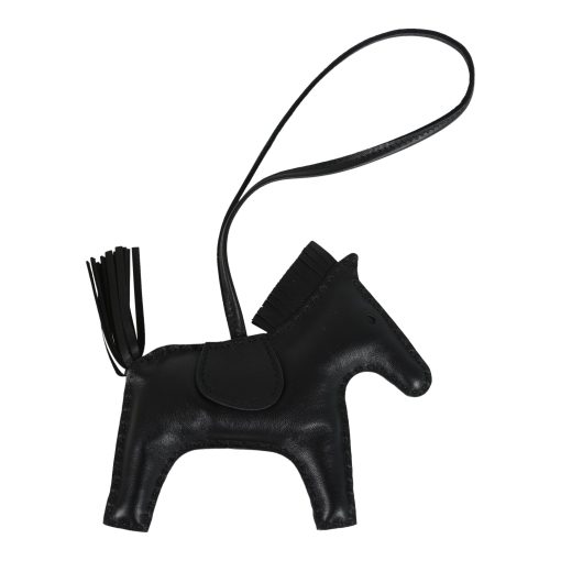 Hermes Rodeo Bag Charm MM So Black Milo Lambskin - Image 2