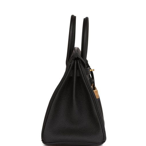 Hermes Birkin 25 Black Togo Gold Hardware - Image 3