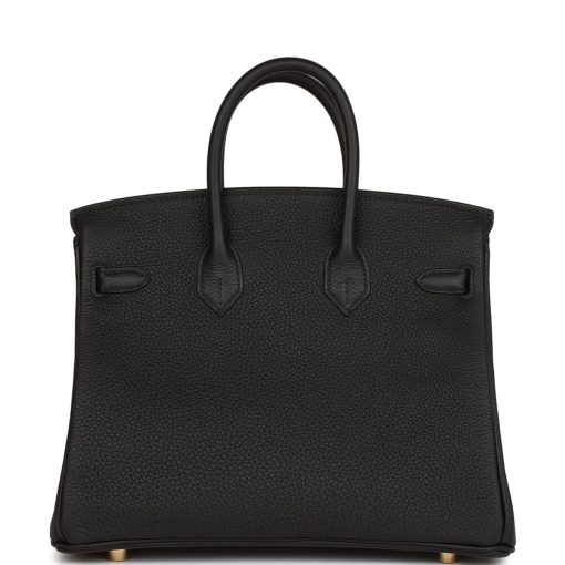 Hermes Birkin 25 Black Togo Gold Hardware - Image 4