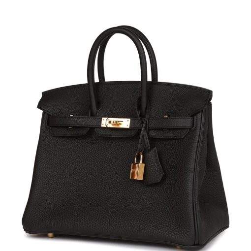 Hermes Birkin 25 Black Togo Gold Hardware - Image 5