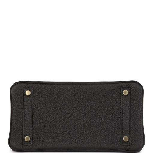 Hermes Birkin 25 Black Togo Gold Hardware - Image 6