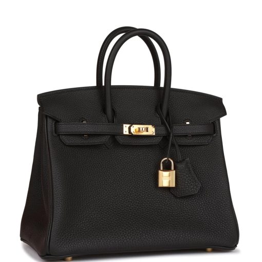 Hermes Birkin 25 Black Togo Gold Hardware - Image 2