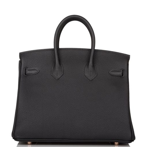 Hermes Birkin 25 Black Togo Gold Hardware - Image 4