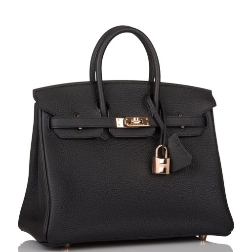 Hermes Birkin 25 Black Togo Gold Hardware - Image 2