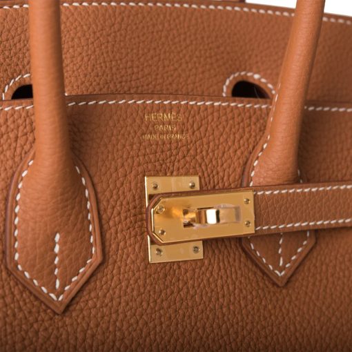 Hermes Birkin 25 Gold Togo Gold Hardware - Image 6