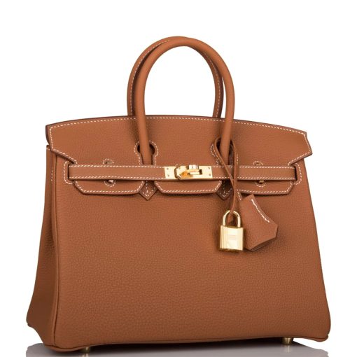 Hermes Birkin 25 Gold Togo Gold Hardware - Image 9