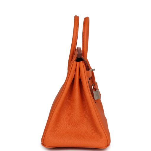 Hermes Birkin 25 Orange Togo Palladium Hardware - Image 3