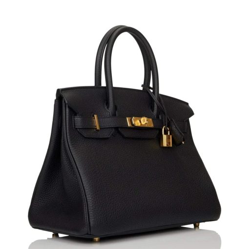 Hermes Birkin 30 Black Togo Gold Hardware - Image 2