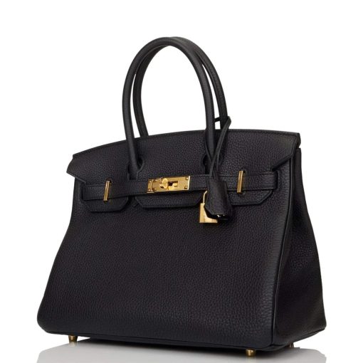 Hermes Birkin 30 Black Togo Gold Hardware - Image 5