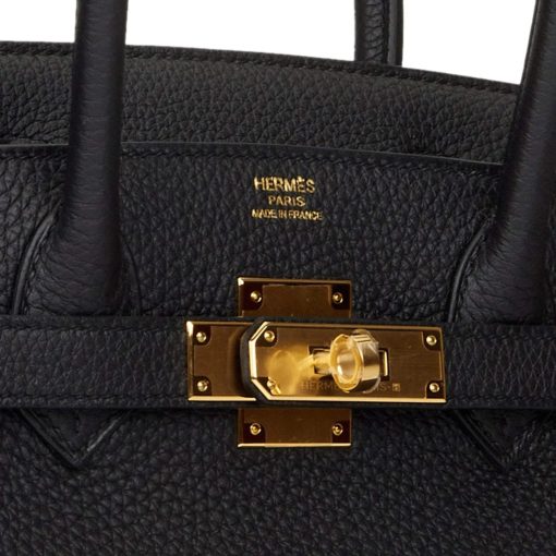 Hermes Birkin 30 Black Togo Gold Hardware - Image 7