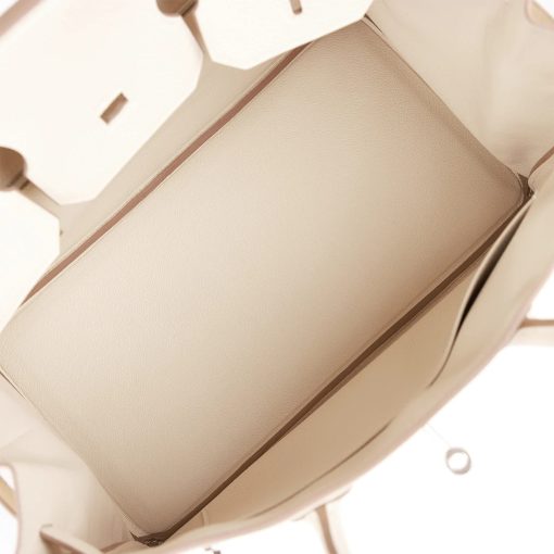 Hermes Birkin 35 Craie Togo Palladium Hardware - Image 7