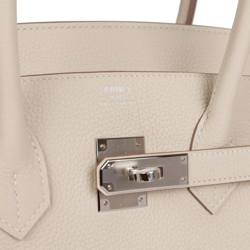 Hermes Birkin 35 Craie Togo Palladium Hardware - Image 5