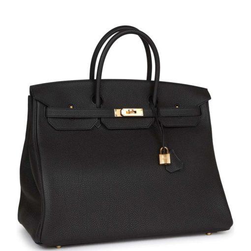 Hermes Birkin 40 Black Togo Gold Hardware - Image 2