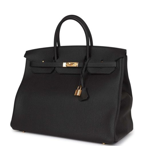 Hermes Birkin 40 Black Togo Gold Hardware - Image 5