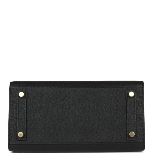 Hermes Birkin Sellier 25 Black Epsom Gold Hardware - Image 6