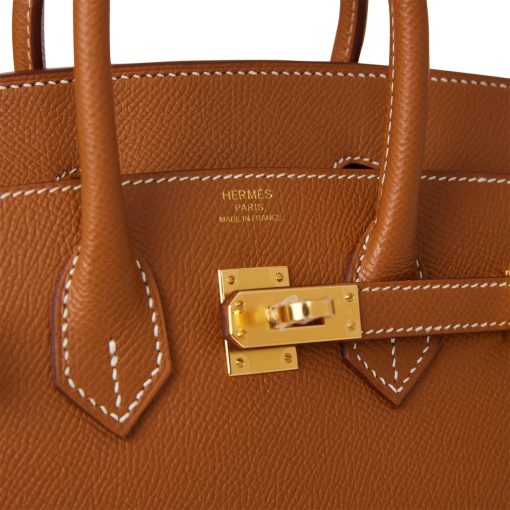 Hermes Birkin Sellier 25 Gold Epsom Gold Hardware - Image 6