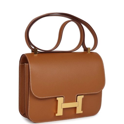 Hermes Birkin 24 Bamboo Togo Gold Hardware - Image 2