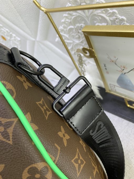 Louis Vuitton Keepall Bandouliere 50 Brown And Mint Line Macassar Canvas M46259 - Image 5