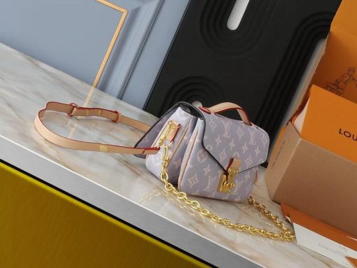 Louis Vuitton Pochette M?tis East West Coated Canvas Trianon Purple Gray 21Cm M12429 - Image 3