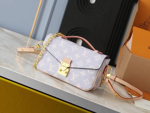 Louis Vuitton Pochette M?tis East West Coated Canvas Trianon Purple Gray 21Cm M12429 - Image 2