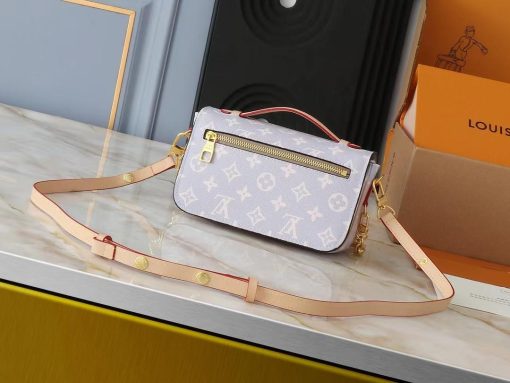 Louis Vuitton Pochette M?tis East West Coated Canvas Trianon Purple Gray 21Cm M12429 - Image 4