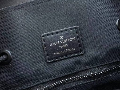 Louis Vuitton Christopher Backpack Mm Taurillon Monogram Black 45Cm M55699 - Image 6