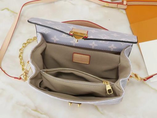 Louis Vuitton Pochette M?tis East West Coated Canvas Trianon Purple Gray 21Cm M12429 - Image 6