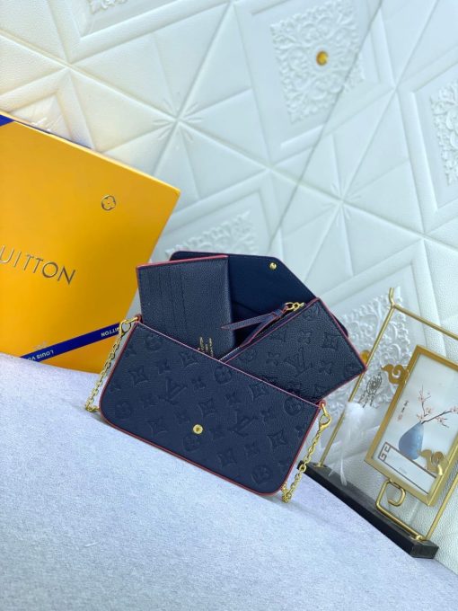 Louis Vuitton Felicie Pochette Navy Blue M64099 - Image 5