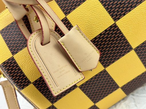 Louis Vuitton Speedy 25 Bandouliere Damier Pop Yellow 25Cm N40584 - Image 4