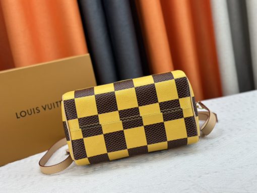 Louis Vuitton Speedy 25 Bandouliere Damier Pop Yellow 25Cm N40584 - Image 7
