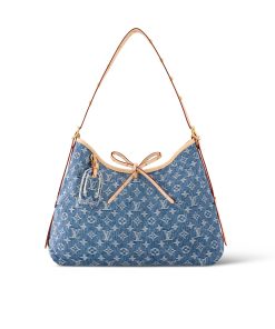 Louis Vuitton Carryall Pm Denim Blue 28Cm