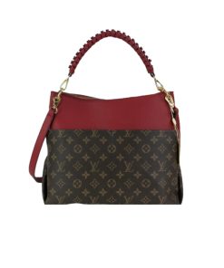 Louis Vuitton Maida Hobo Handbag Red Monogram 33Cm