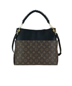 Louis Vuitton Maida Hobo Handbag Black Monogram 33Cm