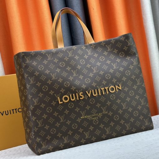 Louis Vuitton Shopper Tote Mm Monogram Brown 40Cm - Image 3