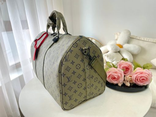 Louis Vuitton Keepall Bandouliere 55 Bag Green 48Cm M23963 - Image 6