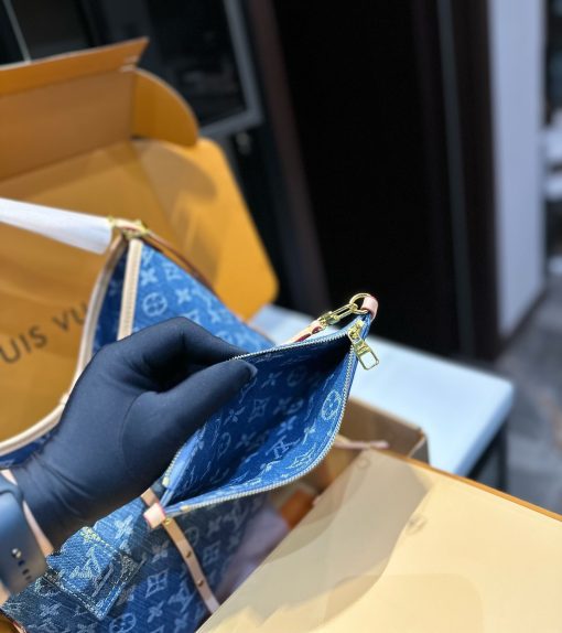 Louis Vuitton Carryall Pm Denim Blue 28Cm - Image 3