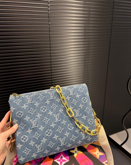 Louis Vuitton Coussin Pm Bag Denim Blue 26Cm M24564 - Image 3