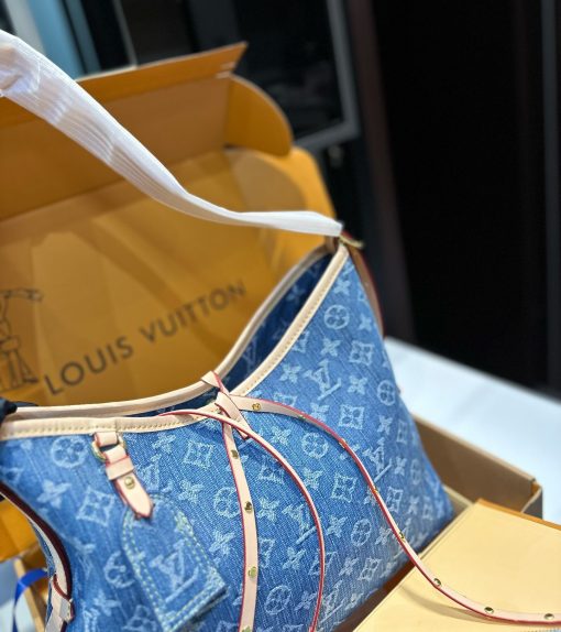 Louis Vuitton Carryall Pm Denim Blue 28Cm - Image 6