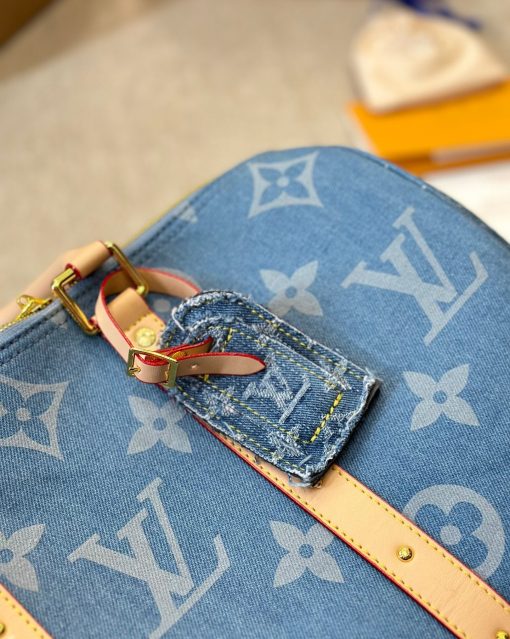 Louis Vuitton Keepall Bandouliere Denim Blue 40Cm M24315 - Image 7