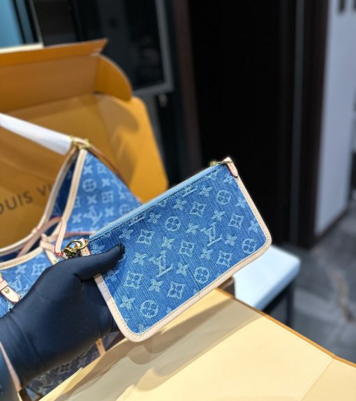 Louis Vuitton Carryall Pm Denim Blue 28Cm - Image 9