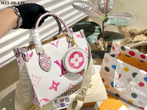 Louis Vuitton Onthego Pm Bag Pink 28Cm M22976 - Image 2