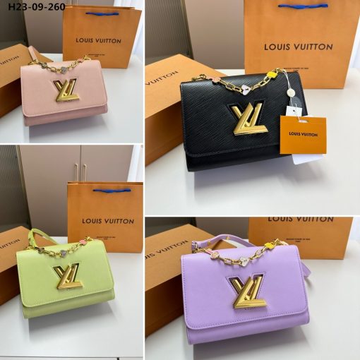 Louis Vuitton Twist Mm Bags Epi Leather Lock Chain Black 23Cm - Image 10