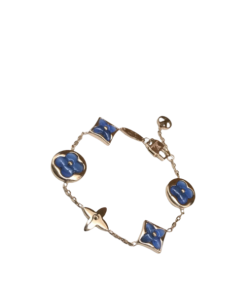 Louis Vuitton Blue Charm Gold Bracelet