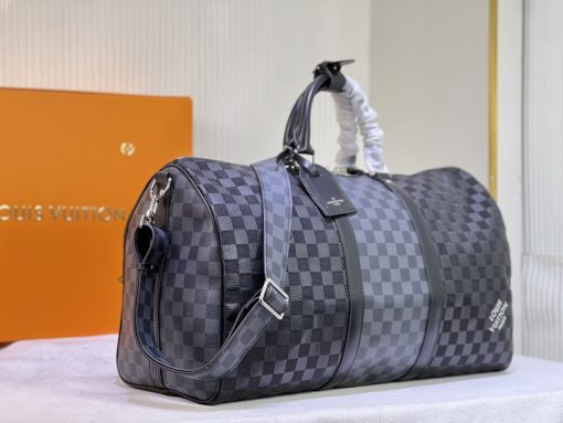 Louis Vuitton  Keepall 50 Black Graphite N40443 - Image 10