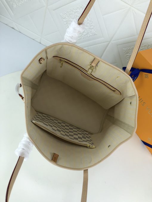 Louis Vuitton Neverfull Gm Damier Azur And Beige 40Cm N41360 - Image 2