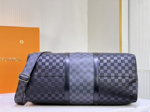 Louis Vuitton  Keepall 50 Black Graphite N40443 - Image 5