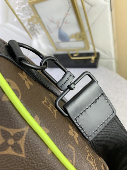 Louis Vuitton Keepall Bandouliere 50 Brown And Chartreuse Macassar Canvas M45866 - Image 5