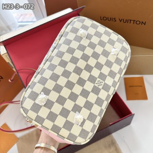 Louis Vuitton Neonoe Mm Damier Azur Coated Canvas 25Cm N40474 - Image 6
