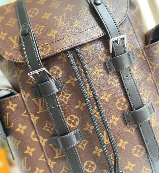 Louis Vuitton Christopher Backpack Monogram Brown Macassar Canvas 45Cm M43735 - Image 6